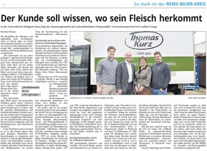 Firmenvorstellung in der Lokalpresse